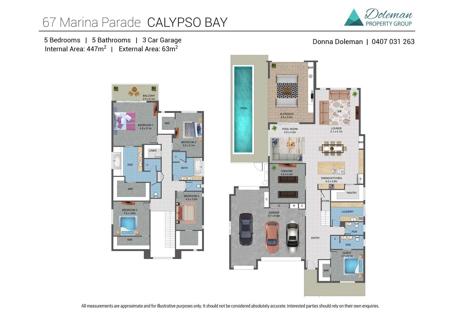 Floorplan of Homely house listing, 67 Marina Parade, Jacobs Well QLD 4208