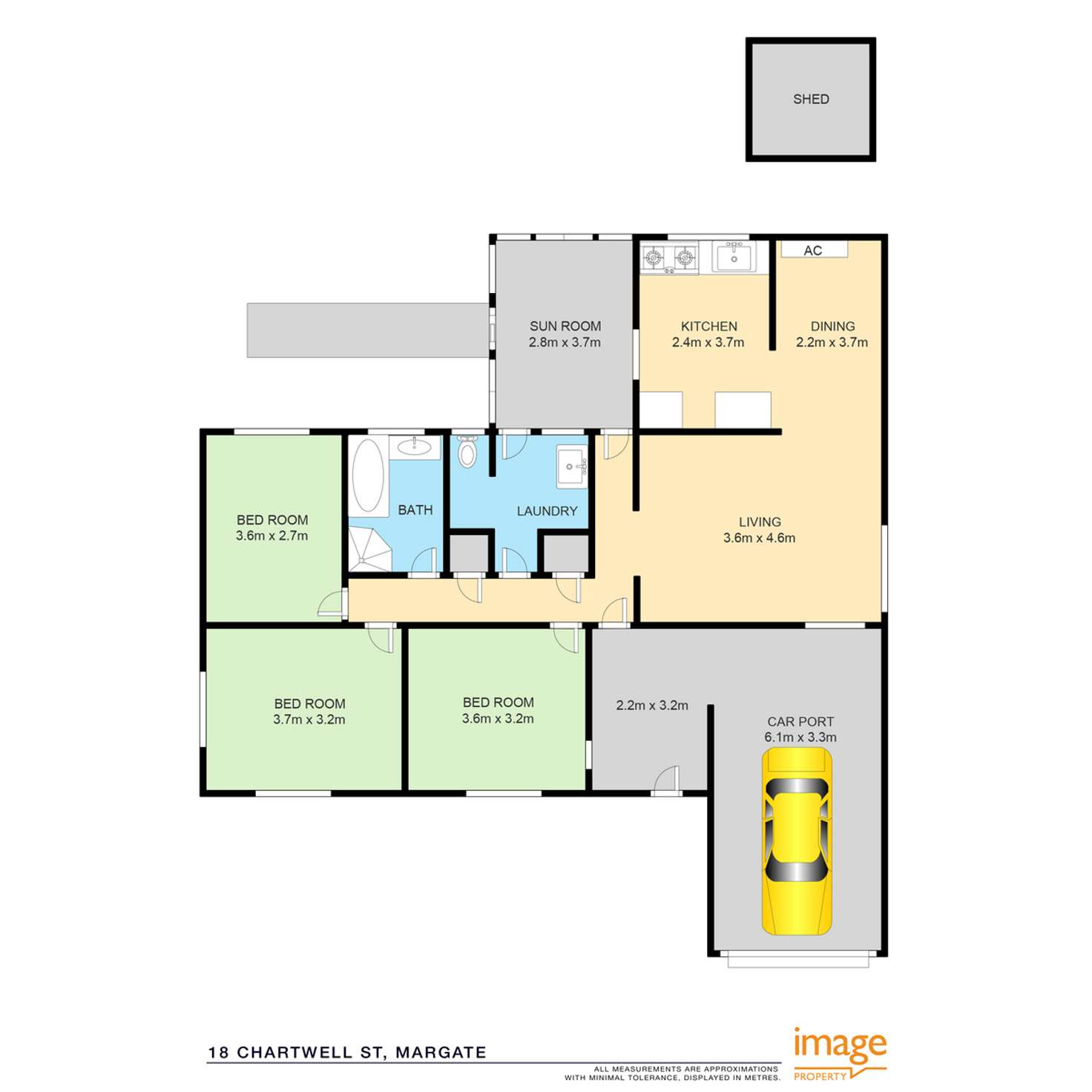 Floorplan of Homely house listing, 18 Chartwell Street, Margate QLD 4019