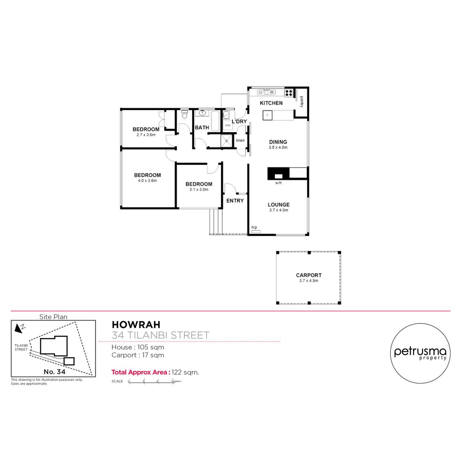 Floorplan of Homely house listing, 34 Tilanbi Street, Howrah TAS 7018