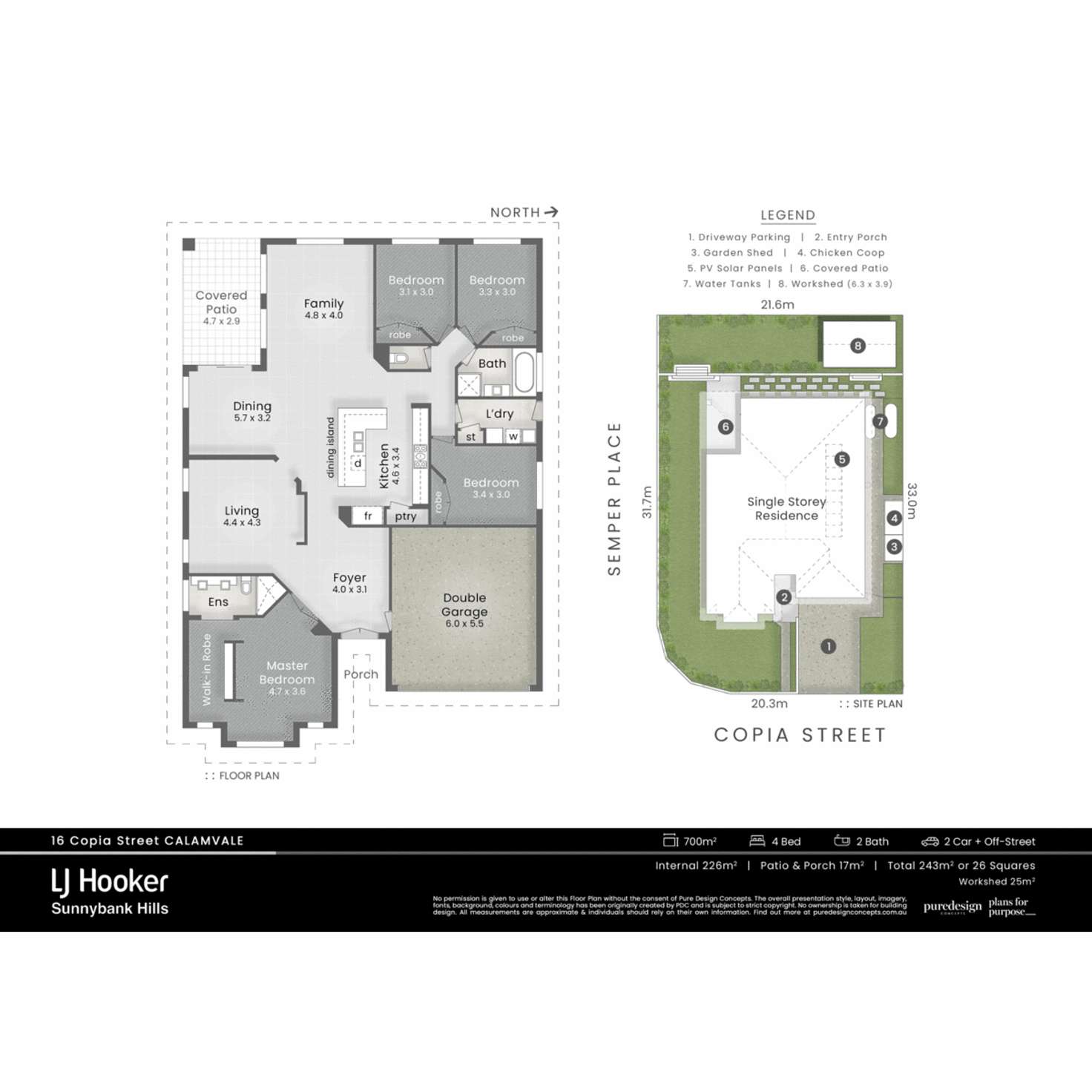 Floorplan of Homely house listing, 16 Copia Street, Calamvale QLD 4116