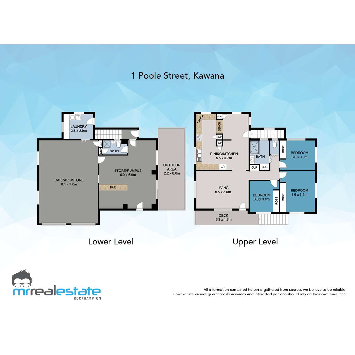 Floorplan of Homely house listing, 1 Poole Street, Kawana QLD 4701