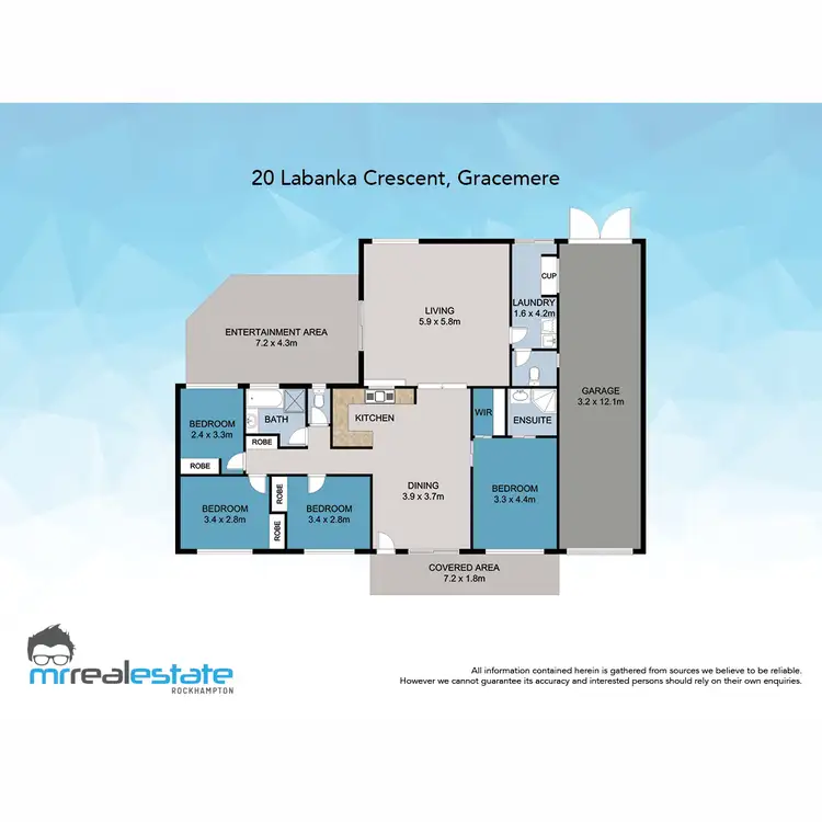 Floorplan of Homely house listing, 20 Labanka Crescent, Gracemere QLD 4702