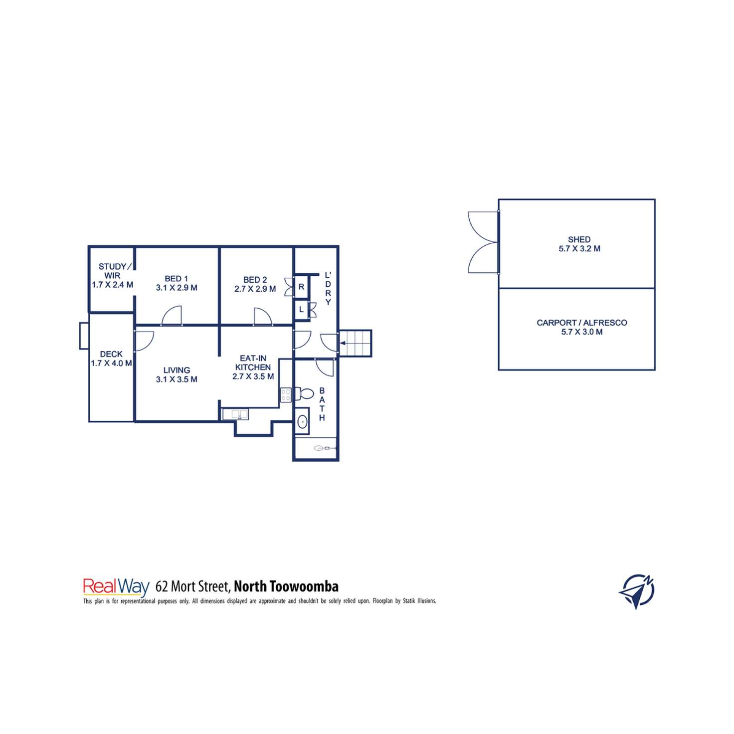 Floorplan of Homely house listing, 62 Mort Street, North Toowoomba QLD 4350