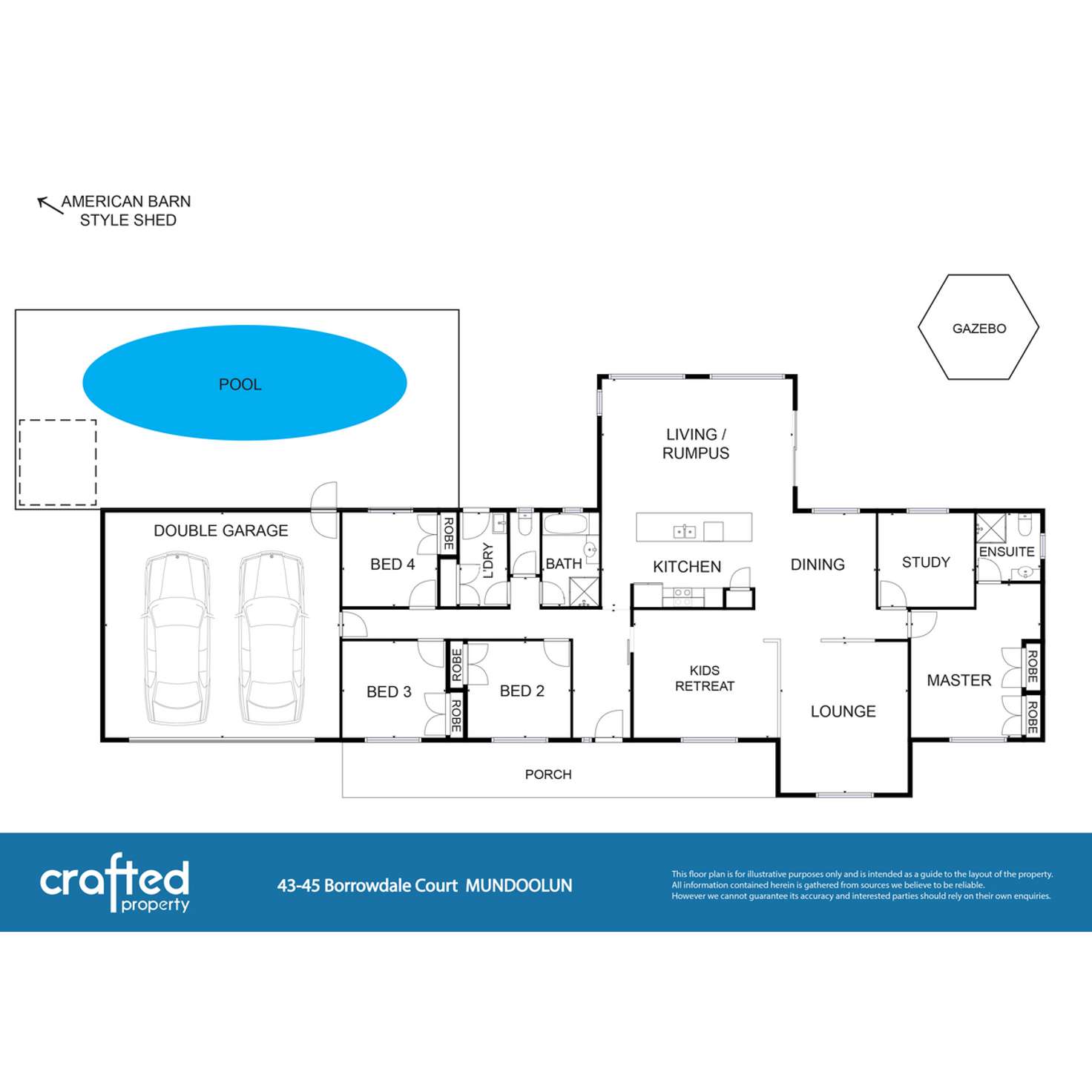 Floorplan of Homely house listing, 43 Borrowdale Court, Mundoolun QLD 4285