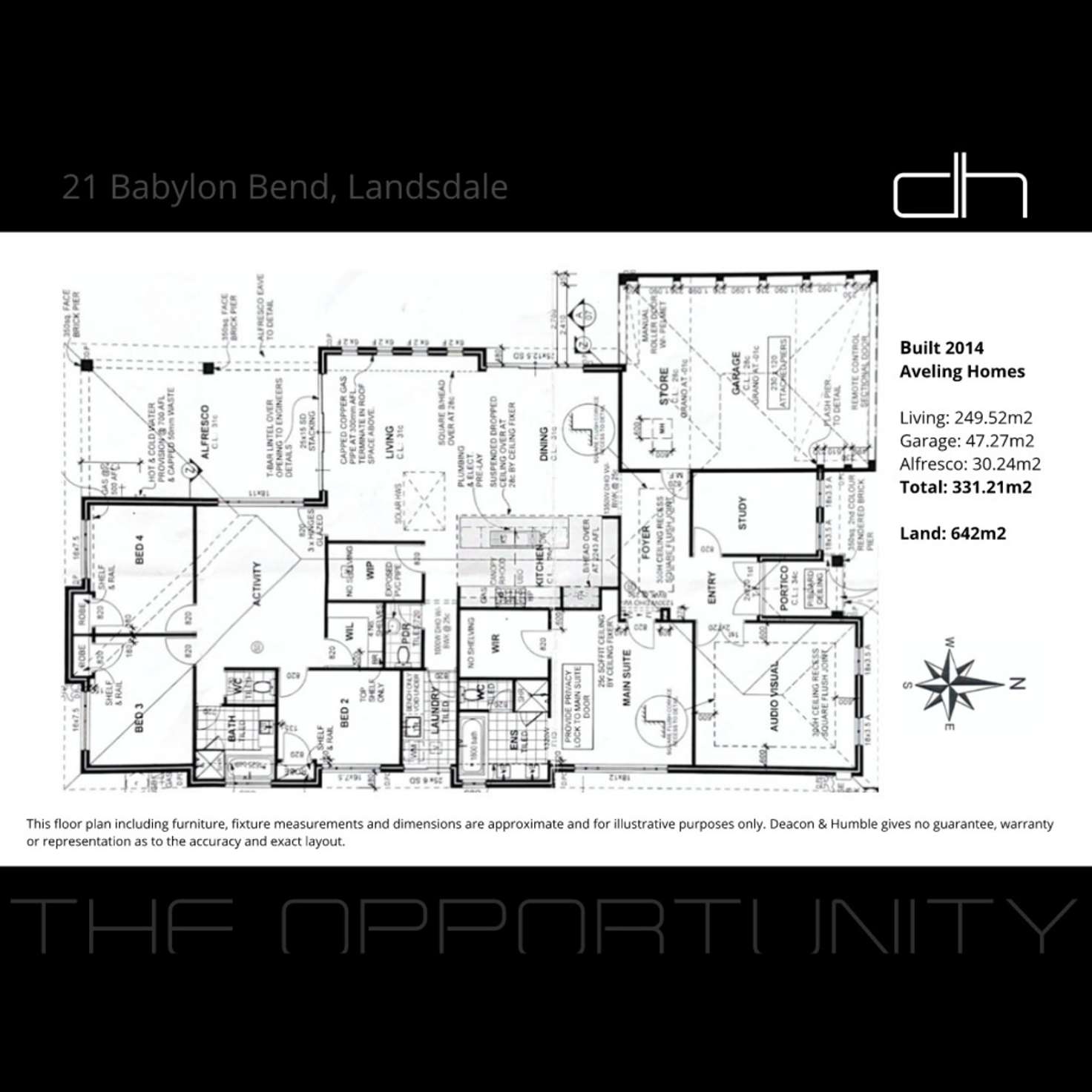 Floorplan of Homely house listing, 21 Babylon Bend, Landsdale WA 6065