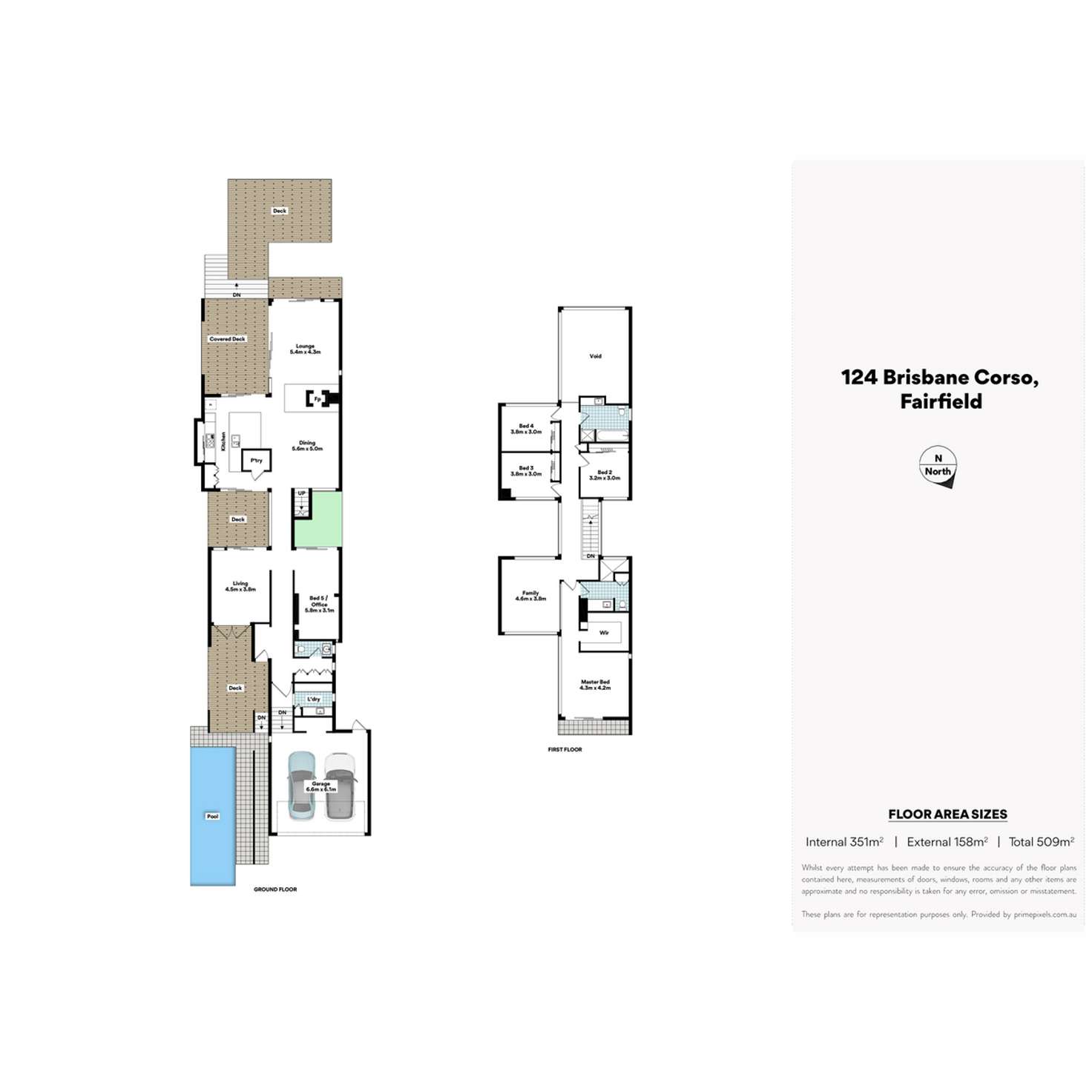 Floorplan of Homely house listing, 124 Brisbane Corso, Fairfield QLD 4103
