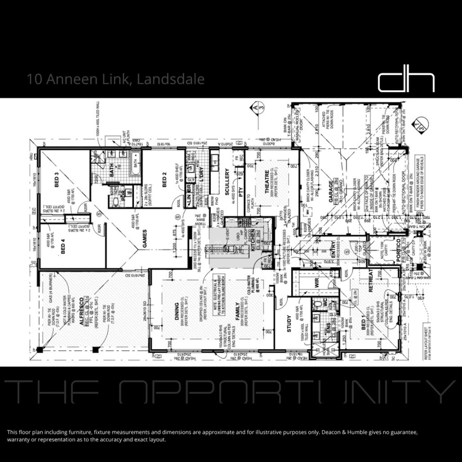 Floorplan of Homely house listing, 10 Anneen Link, Landsdale WA 6065