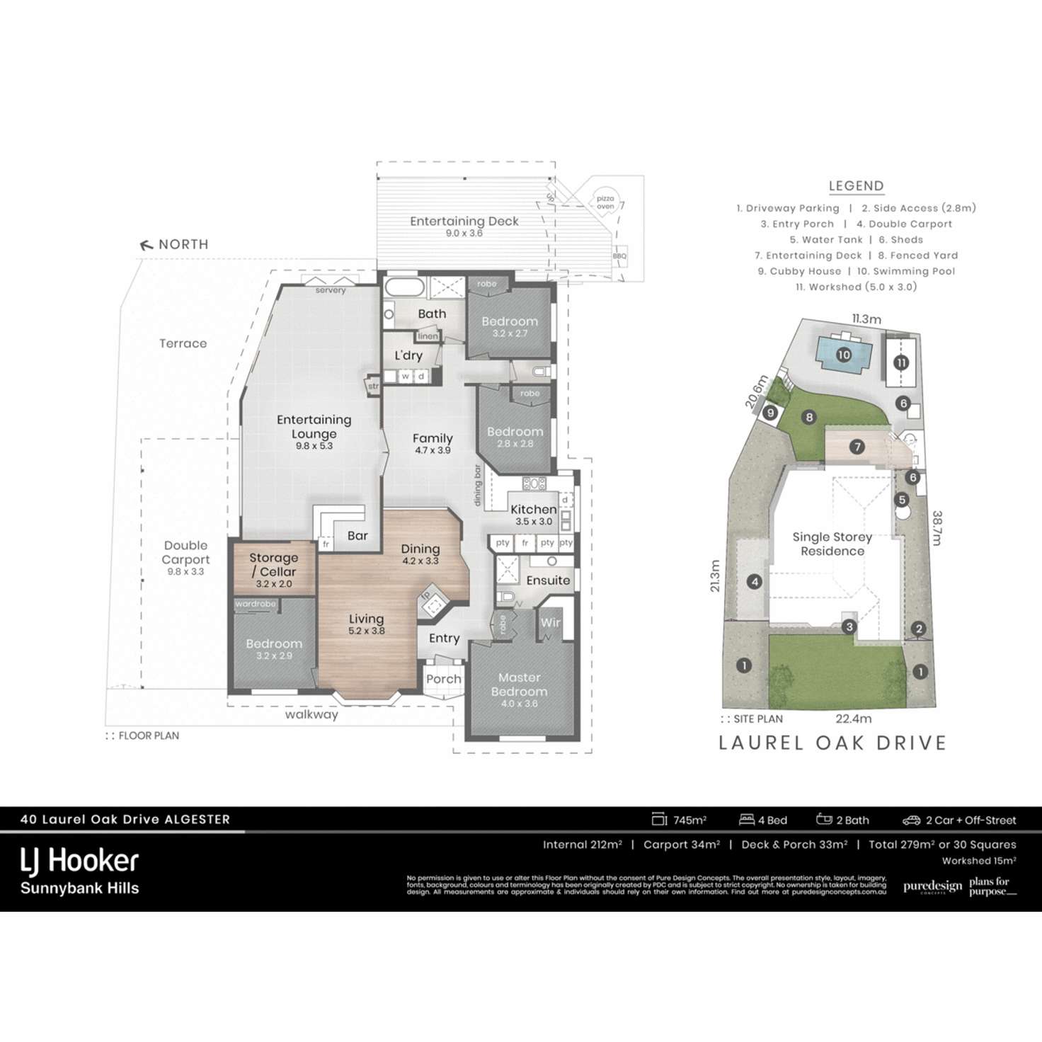 Floorplan of Homely house listing, 40 Laurel Oak Drive, Algester QLD 4115