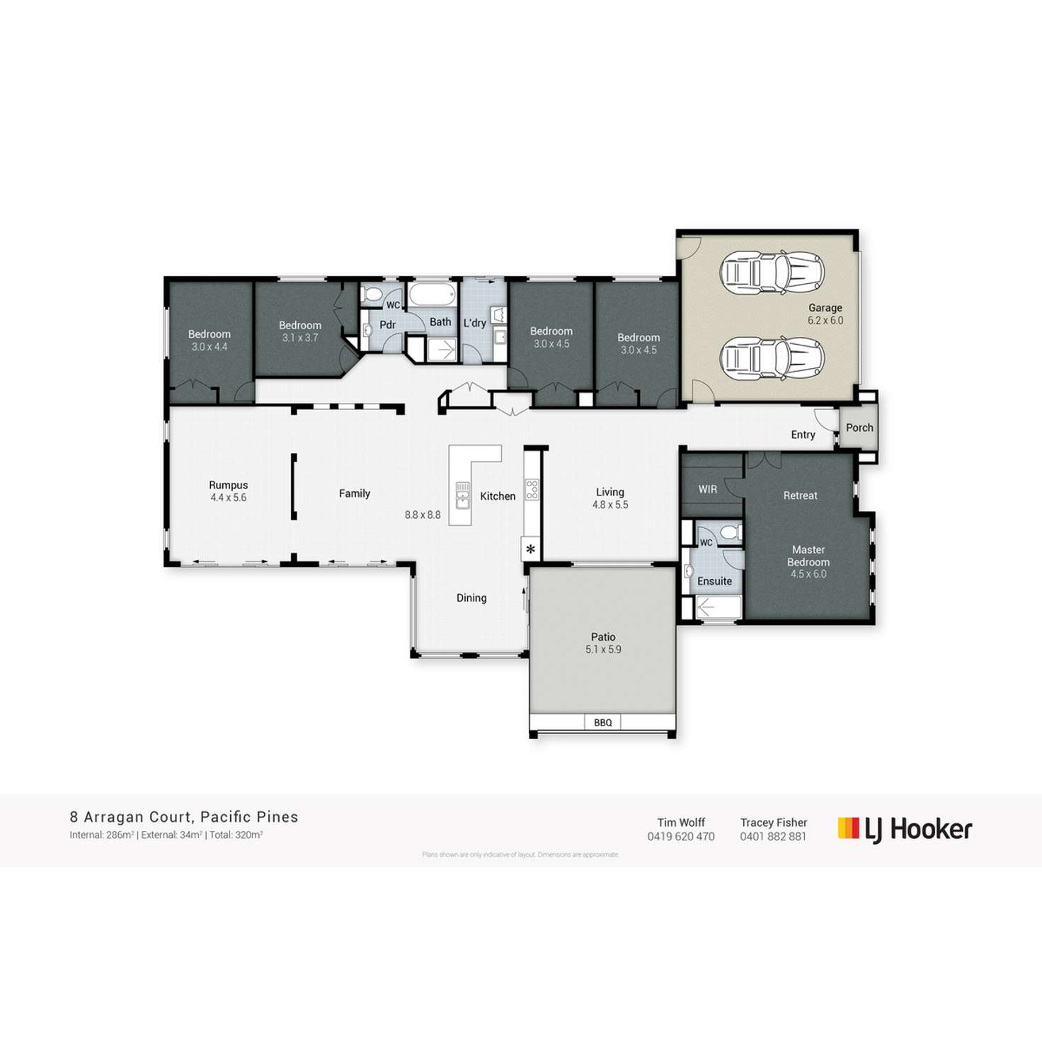 Floorplan of Homely house listing, 8 Arragan Court, Pacific Pines QLD 4211