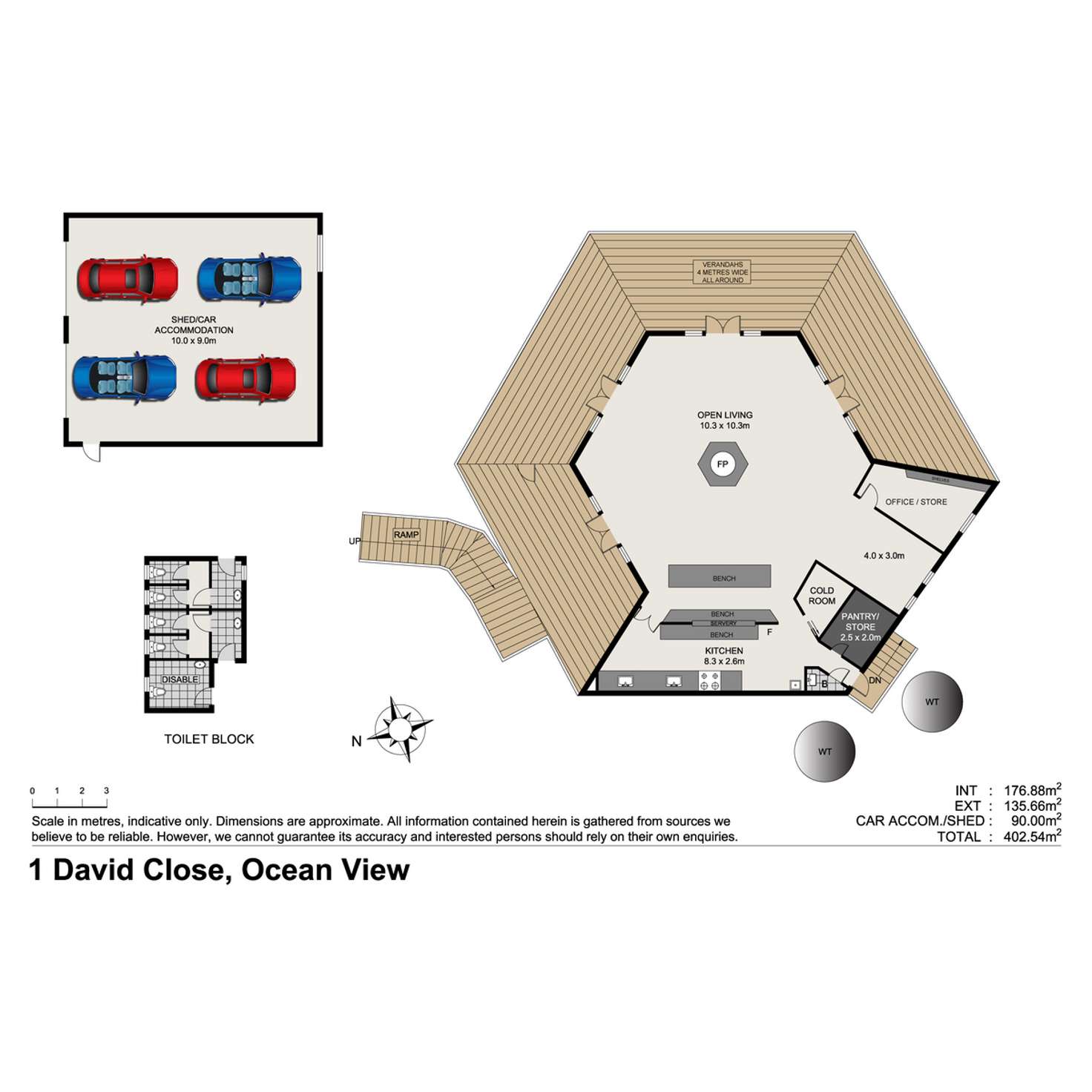 Floorplan of Homely house listing, 1 David Close, Ocean View QLD 4521