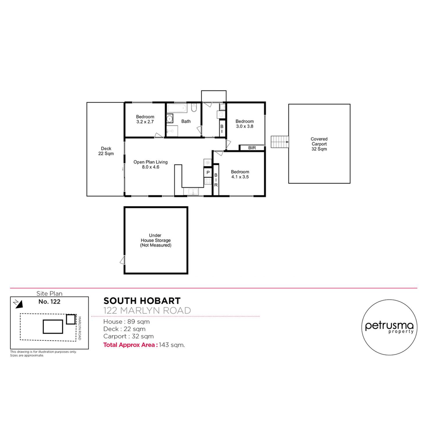 Floorplan of Homely house listing, 122 Marlyn Road, South Hobart TAS 7004