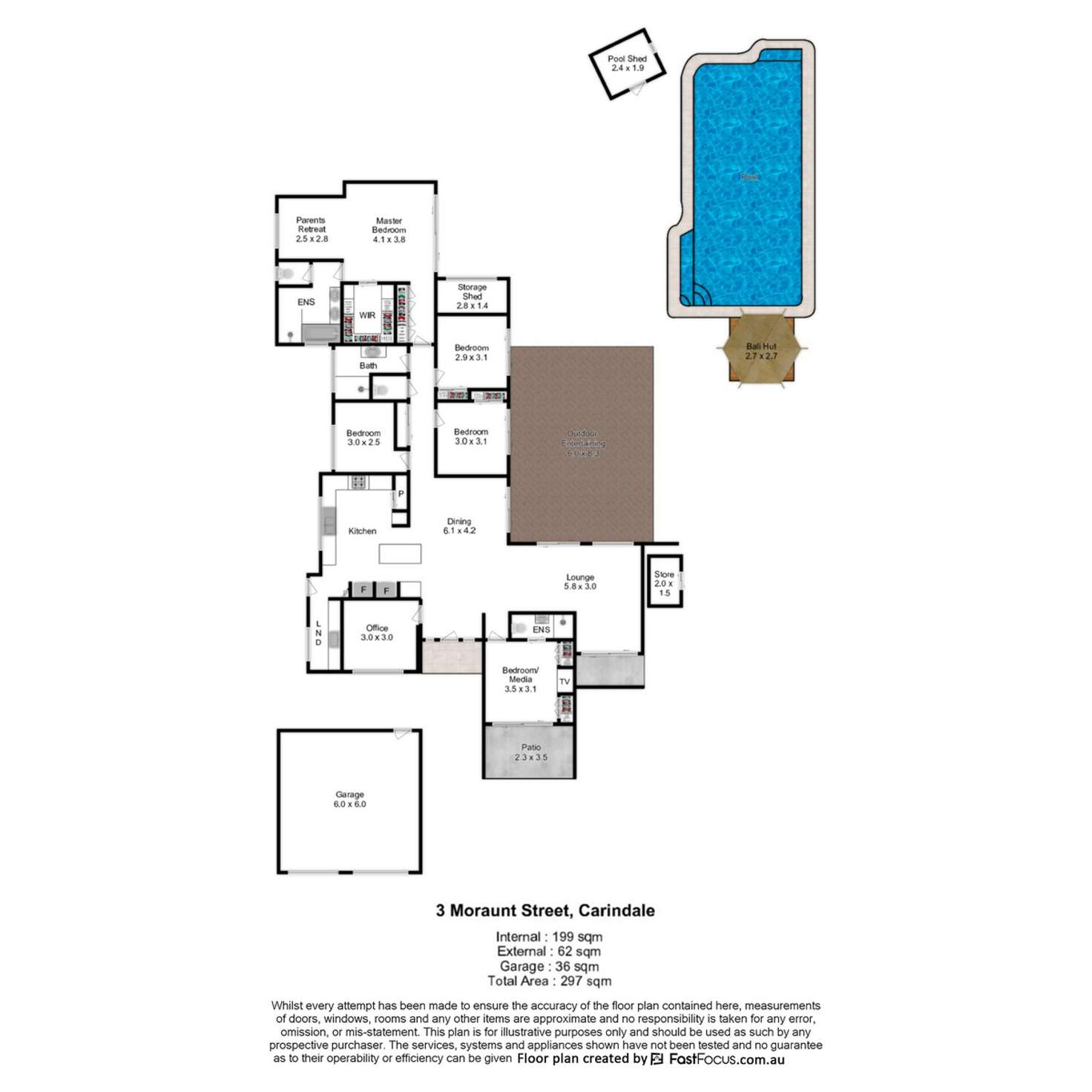 Floorplan of Homely house listing, 3 Moraunt Street, Carindale QLD 4152