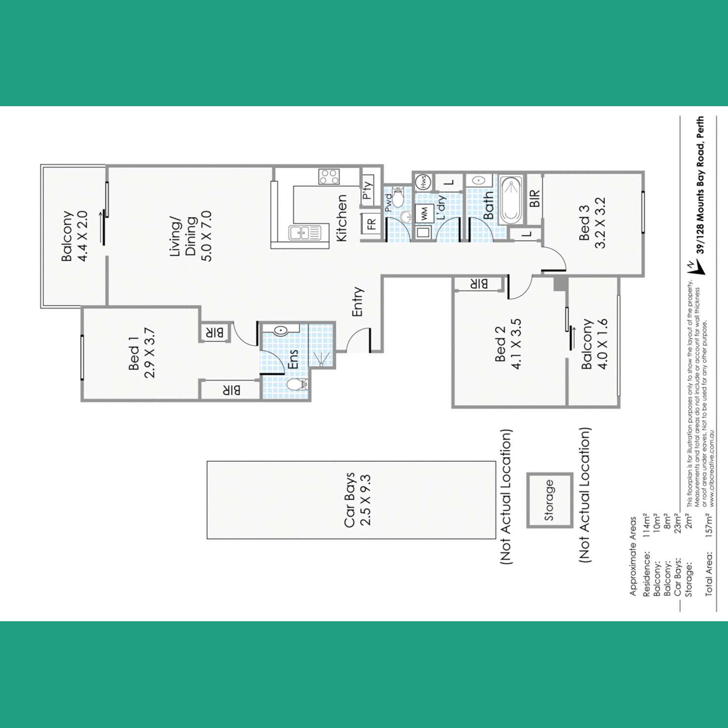 Floorplan of Homely apartment listing, 39/128 Mounts Bay Road, Perth WA 6000