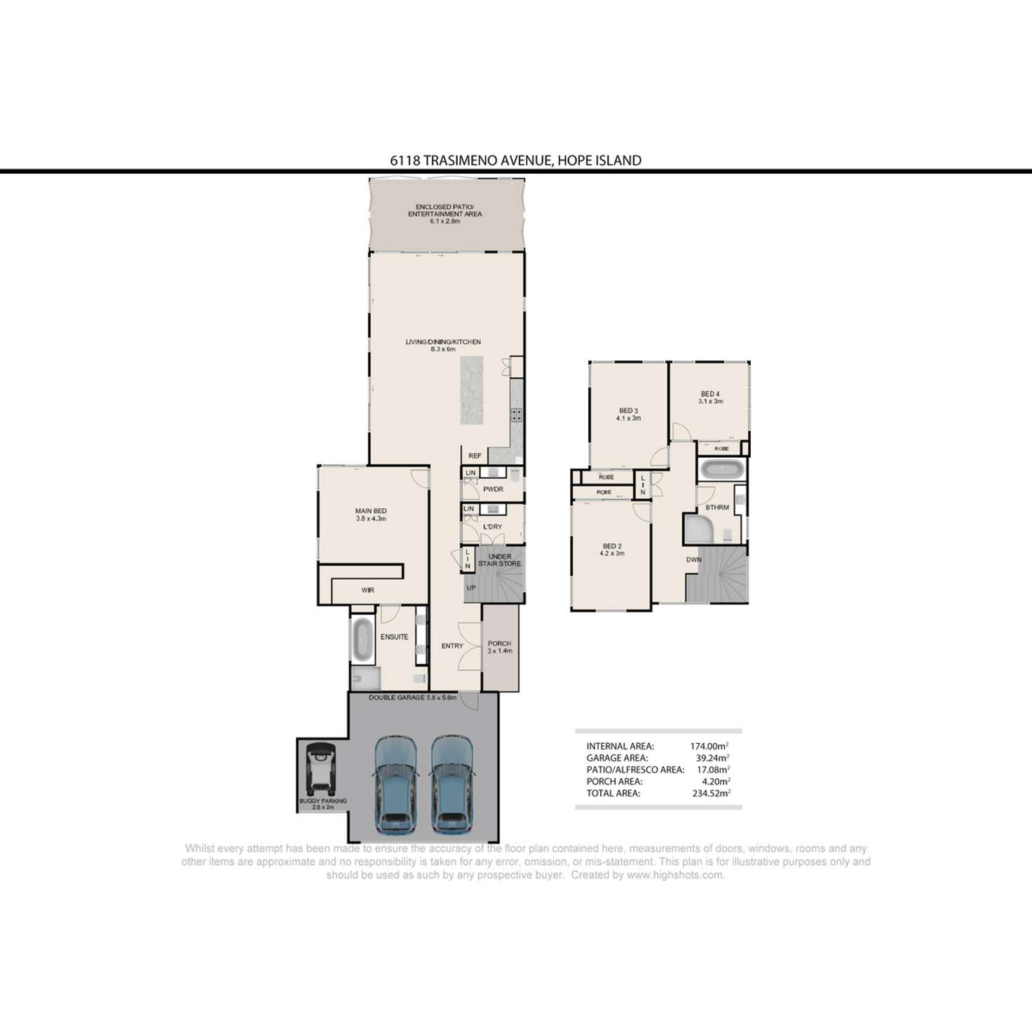 Floorplan of Homely house listing, 6118 Trasimeno Avenue, Hope Island QLD 4212