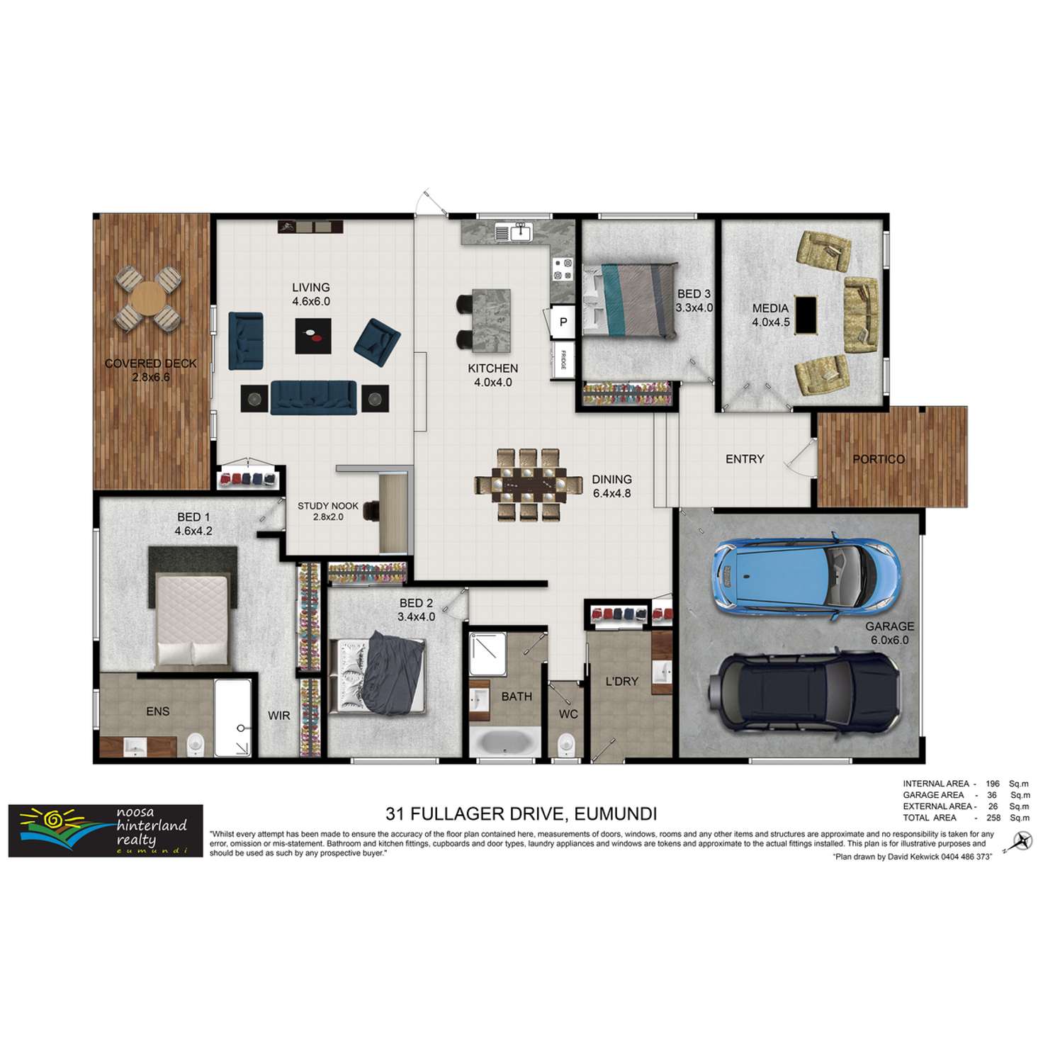 Floorplan of Homely house listing, 31 Fullager Drive, Eumundi QLD 4562