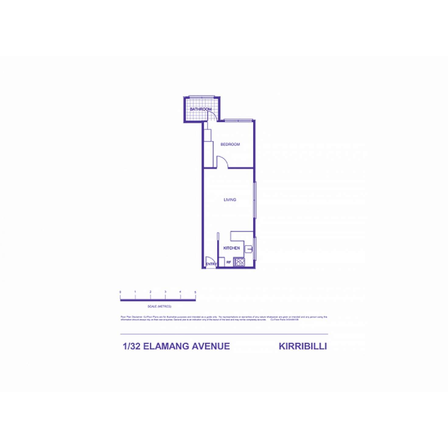 Floorplan of Homely unit listing, 1/32 Elamang Avenue, Kirribilli NSW 2061