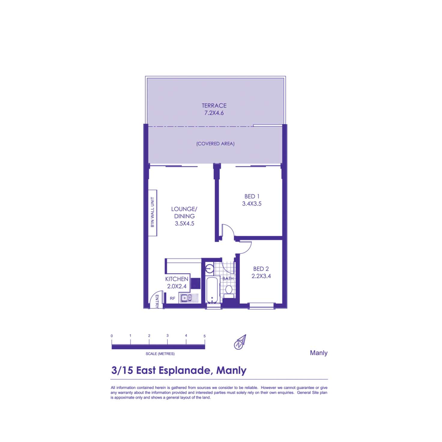 Floorplan of Homely apartment listing, 3/15 East Esplanade, Manly NSW 2095
