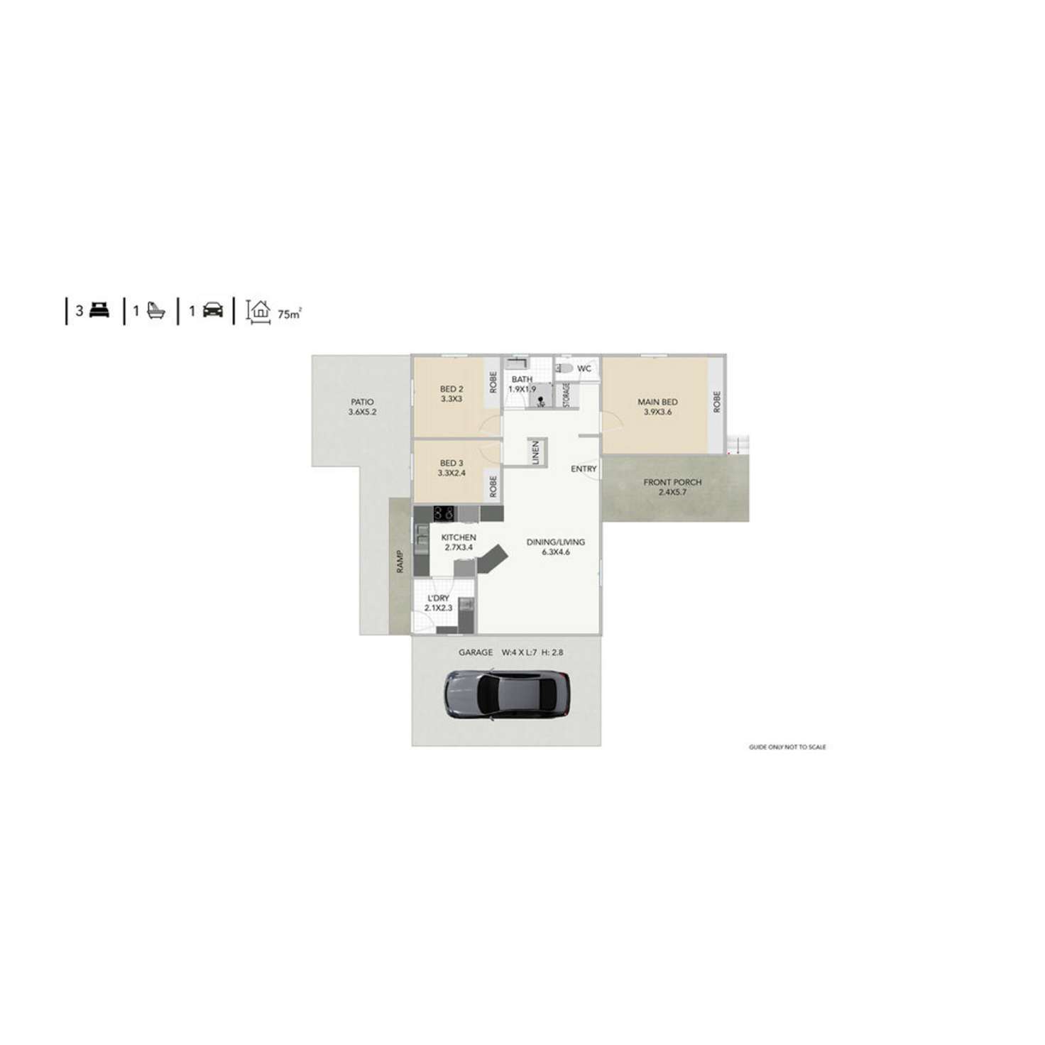 Floorplan of Homely house listing, 111 Lorikeet Street, Inala QLD 4077