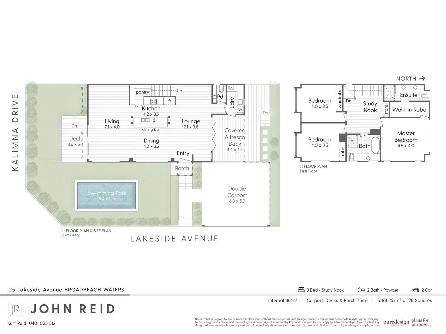 Floorplan of Homely house listing, 25 Lakeside Avenue, Broadbeach Waters QLD 4218