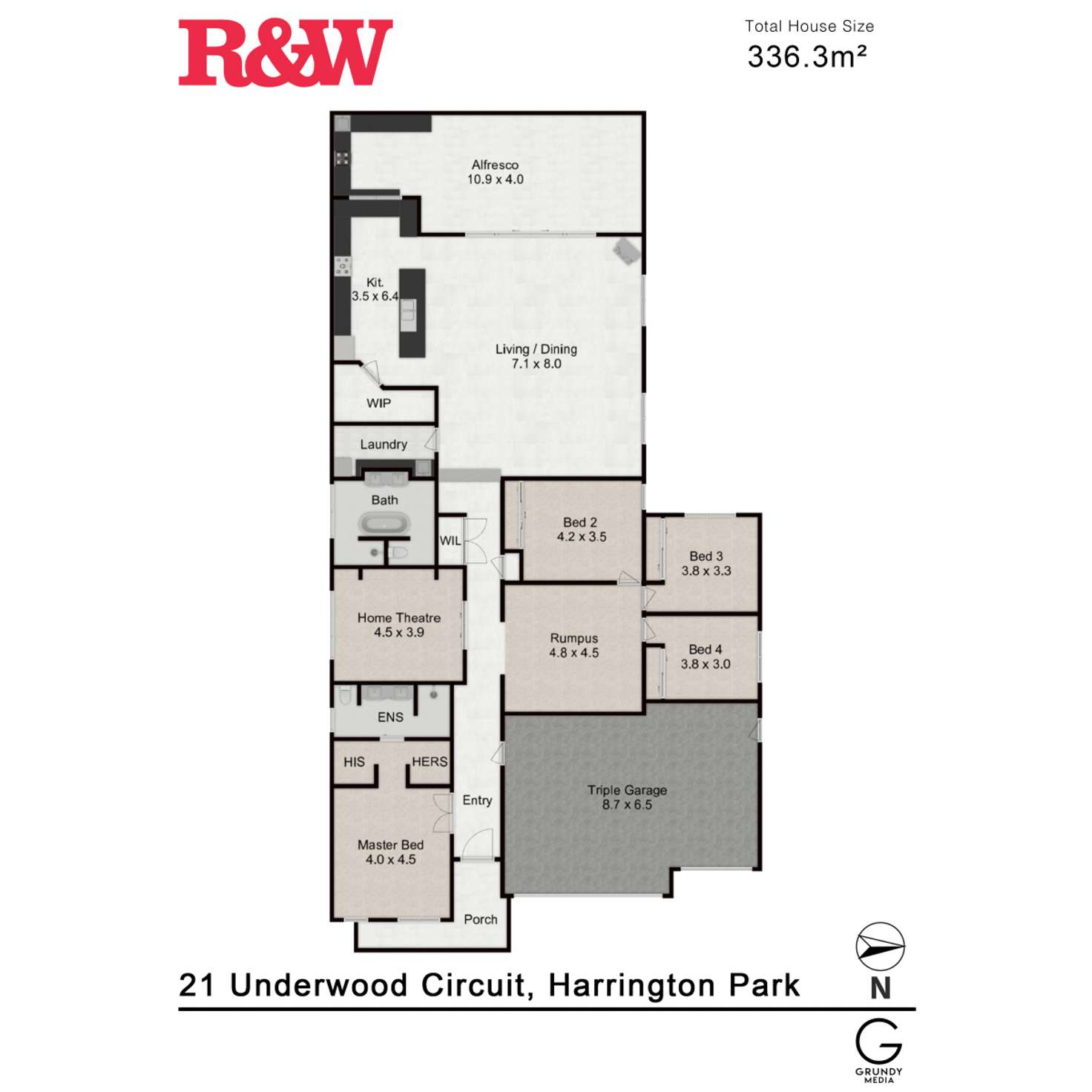 Floorplan of Homely house listing, 21 Underwood Circuit, Harrington Park NSW 2567