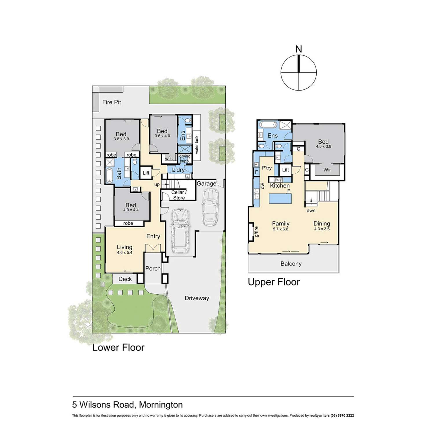 Floorplan of Homely house listing, 5 Wilsons Road, Mornington VIC 3931
