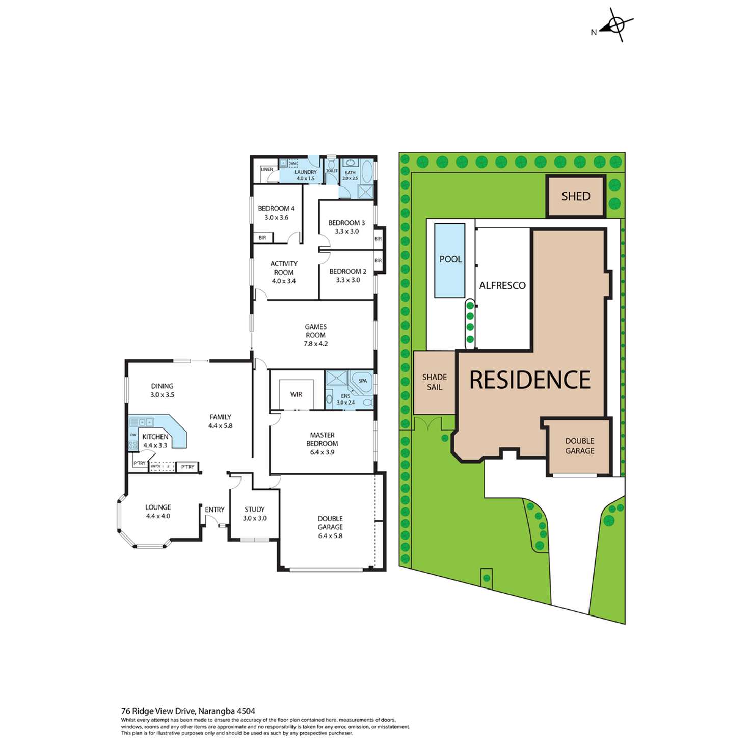 Floorplan of Homely house listing, 76 Ridge View Drive, Narangba QLD 4504
