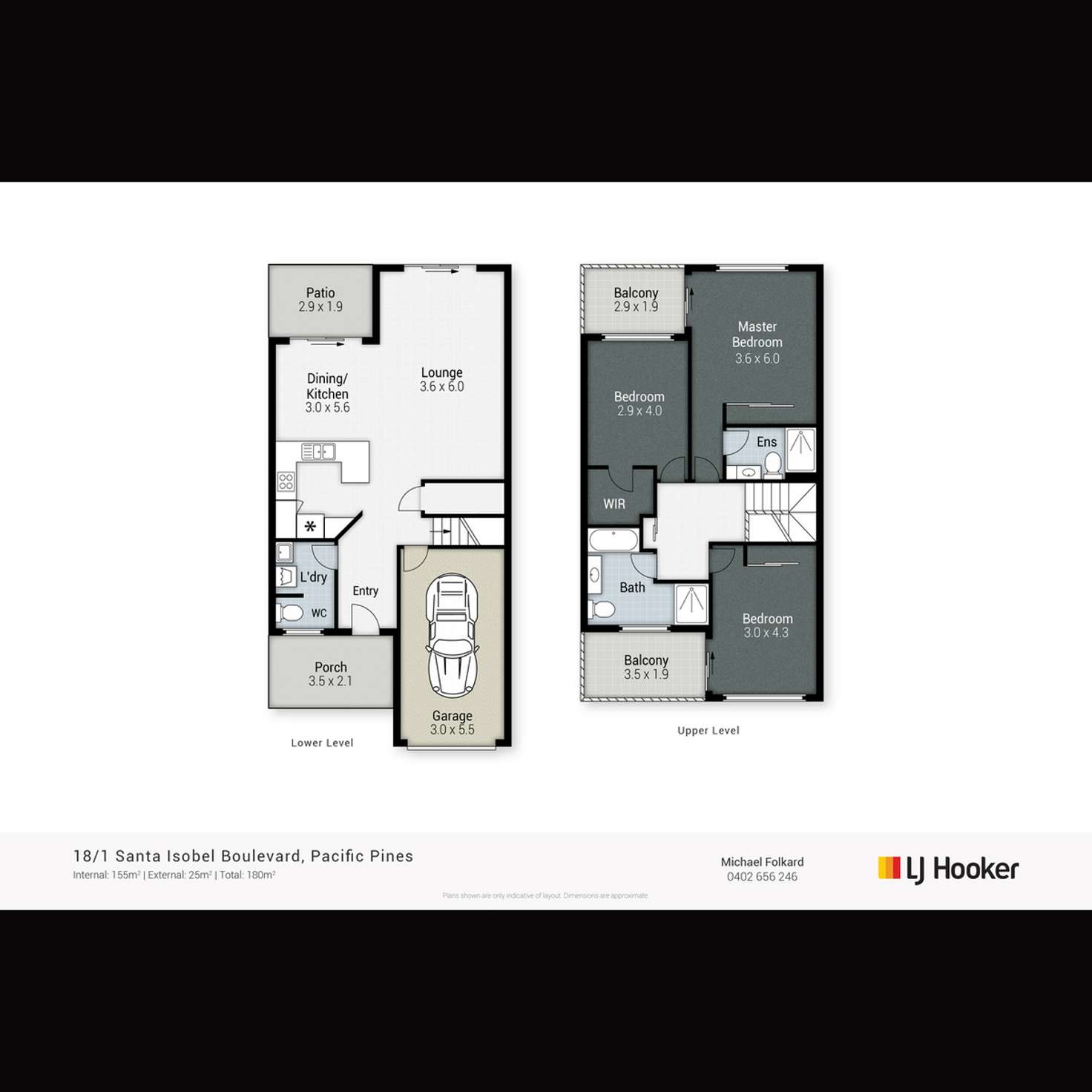 Floorplan of Homely unit listing, 18/1 Santa Isobel Boulevard, Pacific Pines QLD 4211