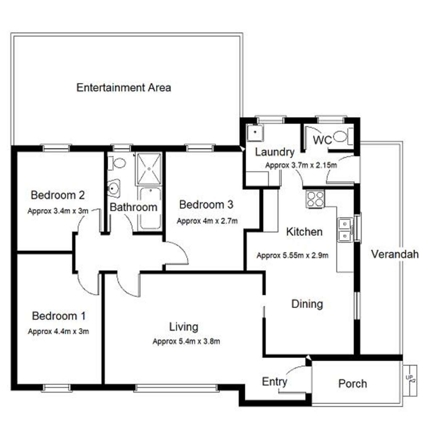 Floorplan of Homely house listing, 12 Harris Crescent, Port Augusta West SA 5700