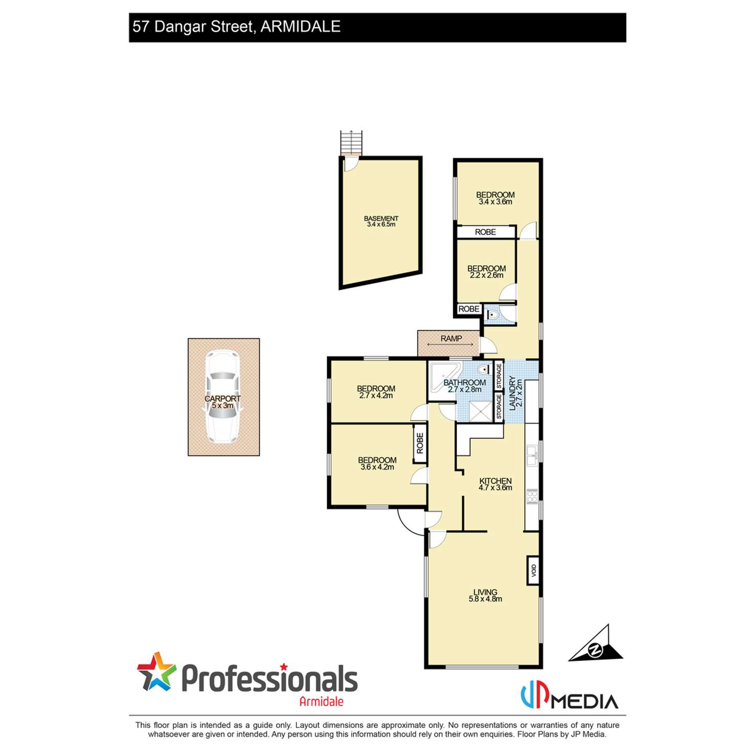 Floorplan of Homely house listing, 57 Dangar Street, Armidale NSW 2350