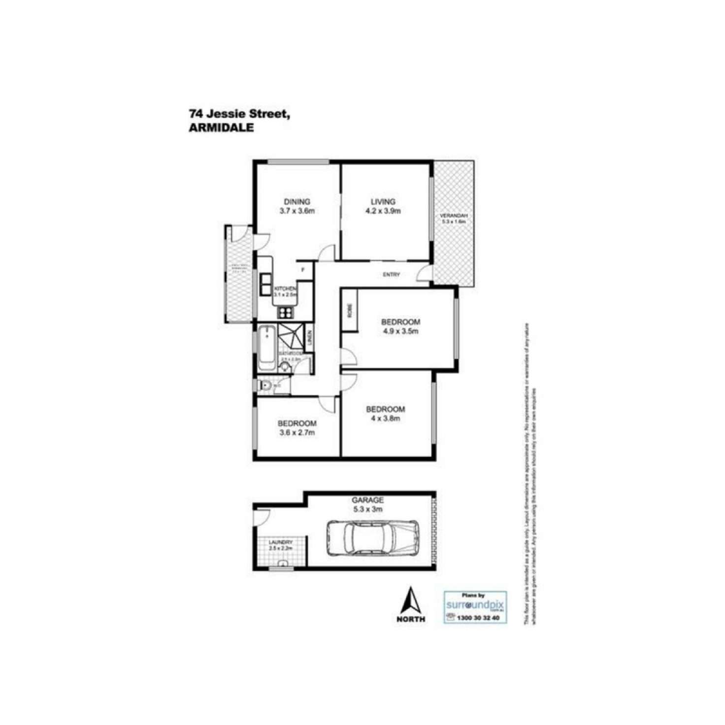 Floorplan of Homely house listing, 74 Jessie Street, Armidale NSW 2350