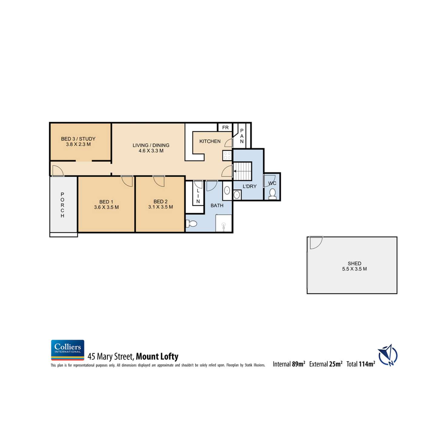 Floorplan of Homely house listing, 45 Mary Street, Mount Lofty QLD 4350