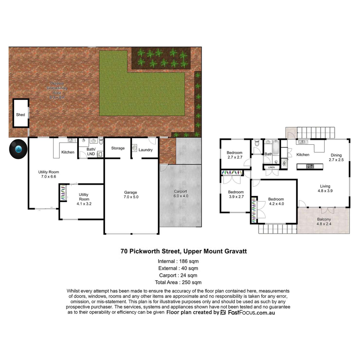 Floorplan of Homely house listing, 70 Pickworth Street, Upper Mount Gravatt QLD 4122