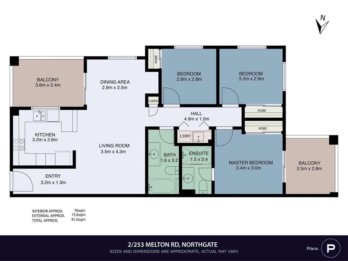 Floorplan of Homely apartment listing, 2/253 Melton Road, Northgate QLD 4013