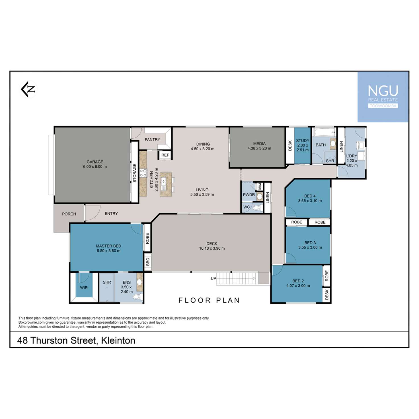Floorplan of Homely house listing, 48 Thurston Street, Kleinton QLD 4352