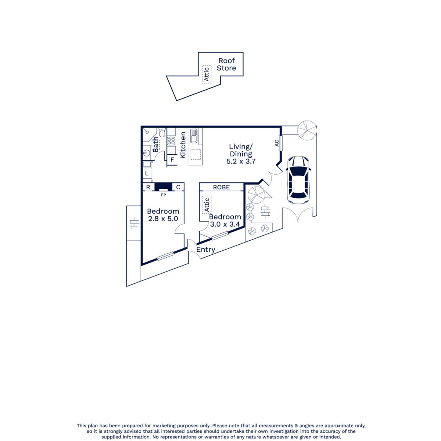 Floorplan of Homely house listing, 1 Tennyson Street, Kensington VIC 3031