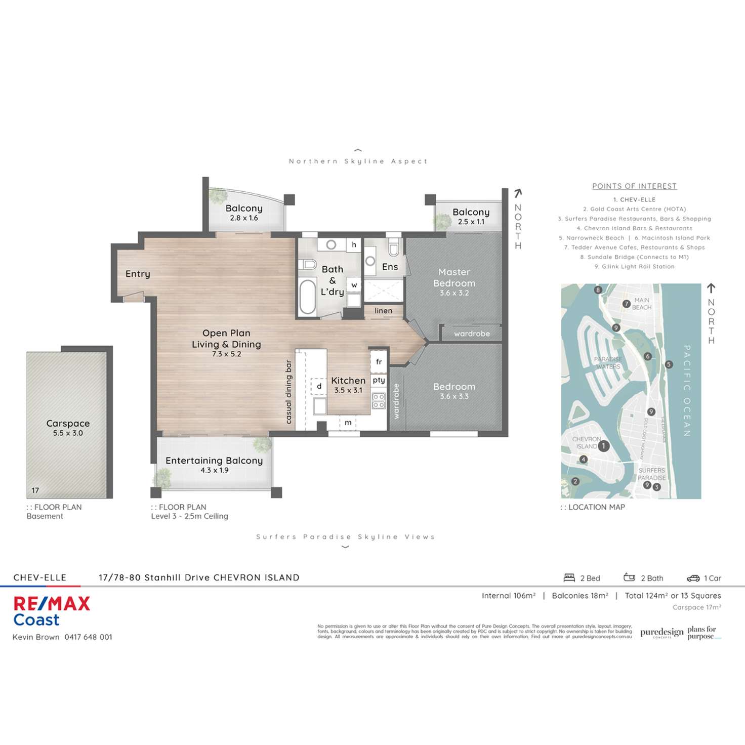 Floorplan of Homely apartment listing, 17/78-80 Stanhill Drive, Surfers Paradise QLD 4217