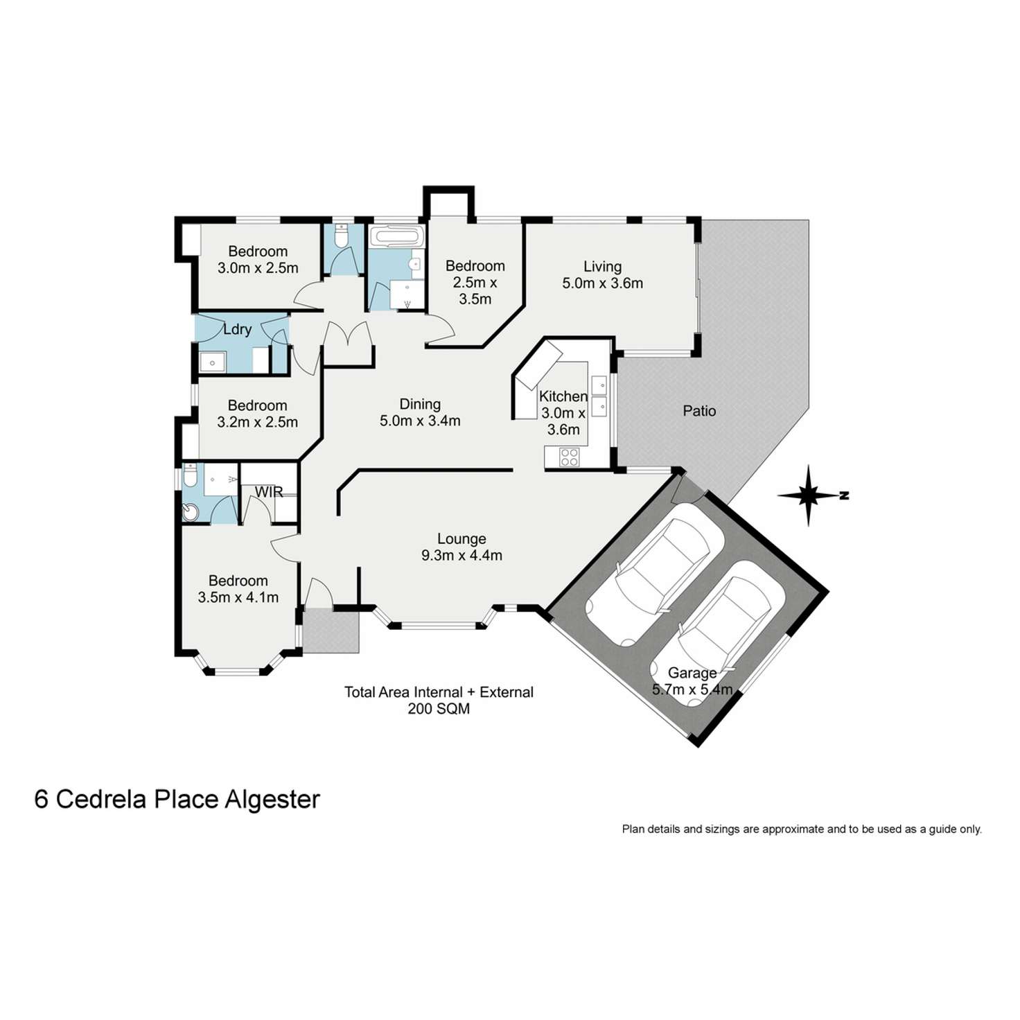 Floorplan of Homely house listing, 6 Cedrela Place, Algester QLD 4115