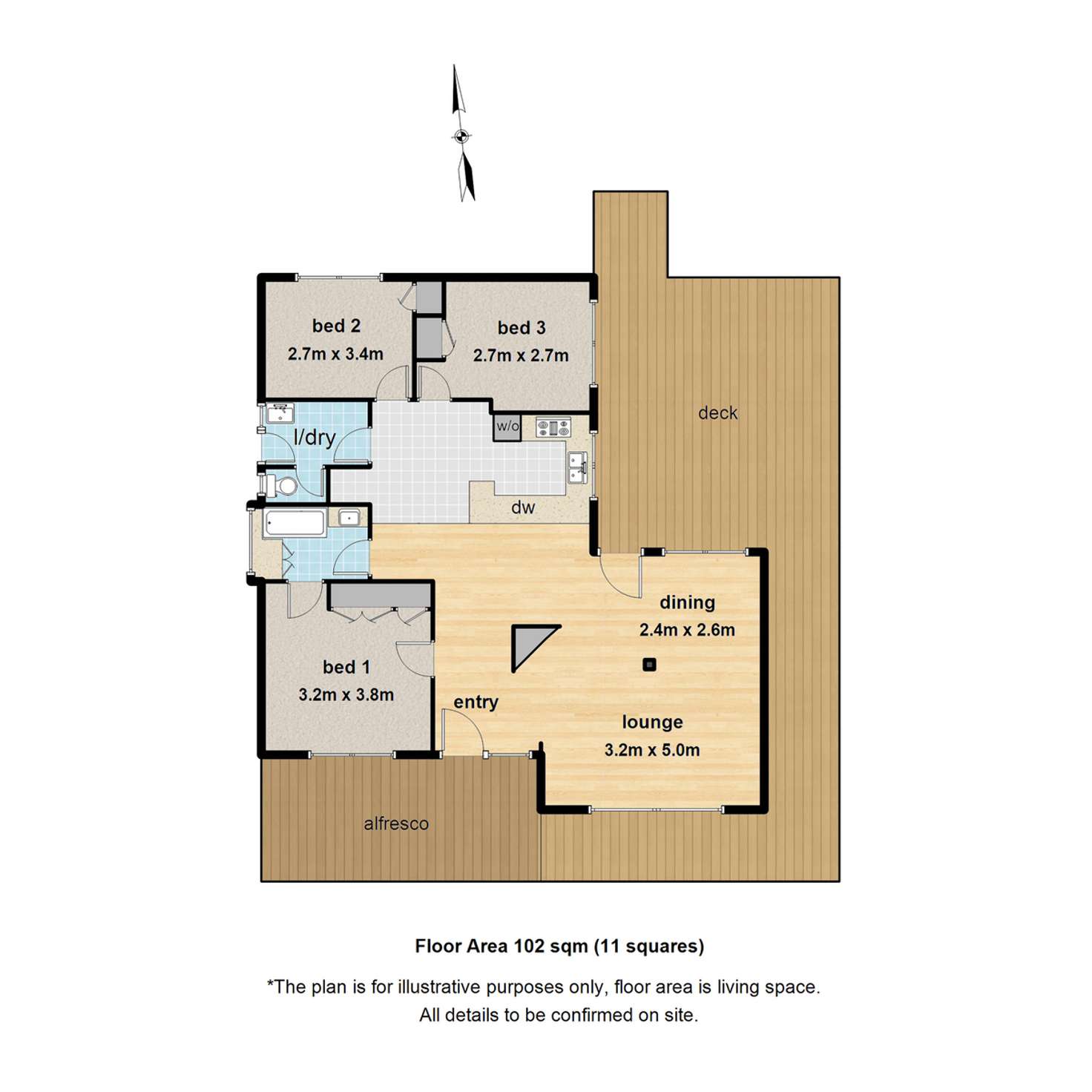 Floorplan of Homely house listing, 1 Baker Street, Cockatoo VIC 3781