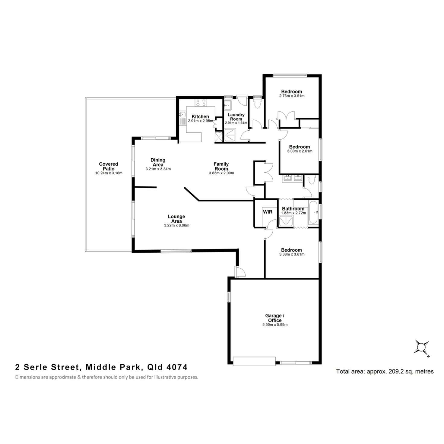 Floorplan of Homely house listing, 2 Serle Street, Middle Park QLD 4074