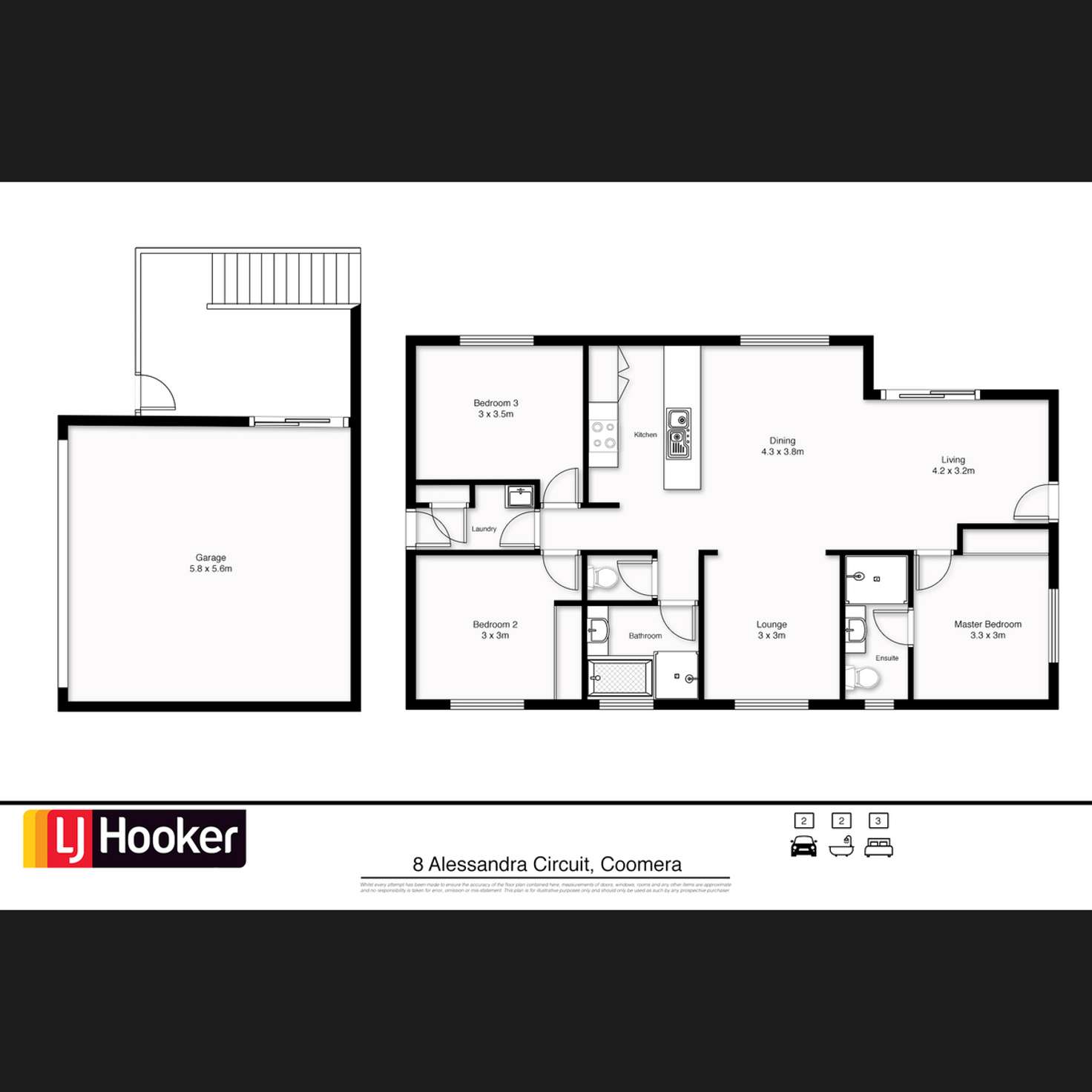 Floorplan of Homely house listing, 8 Alessandra Circuit, Coomera QLD 4209