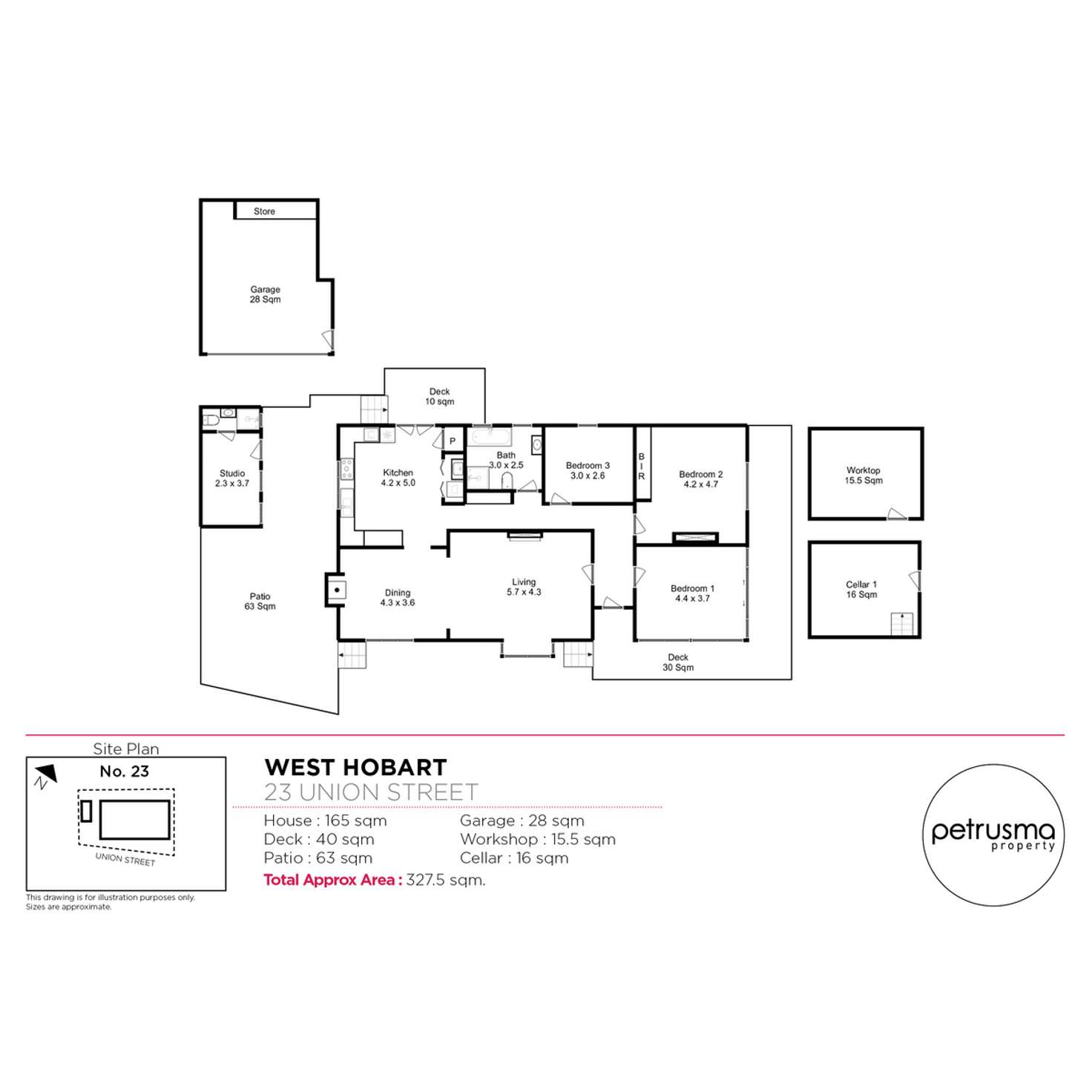 Floorplan of Homely house listing, 23 Union Street, West Hobart TAS 7000