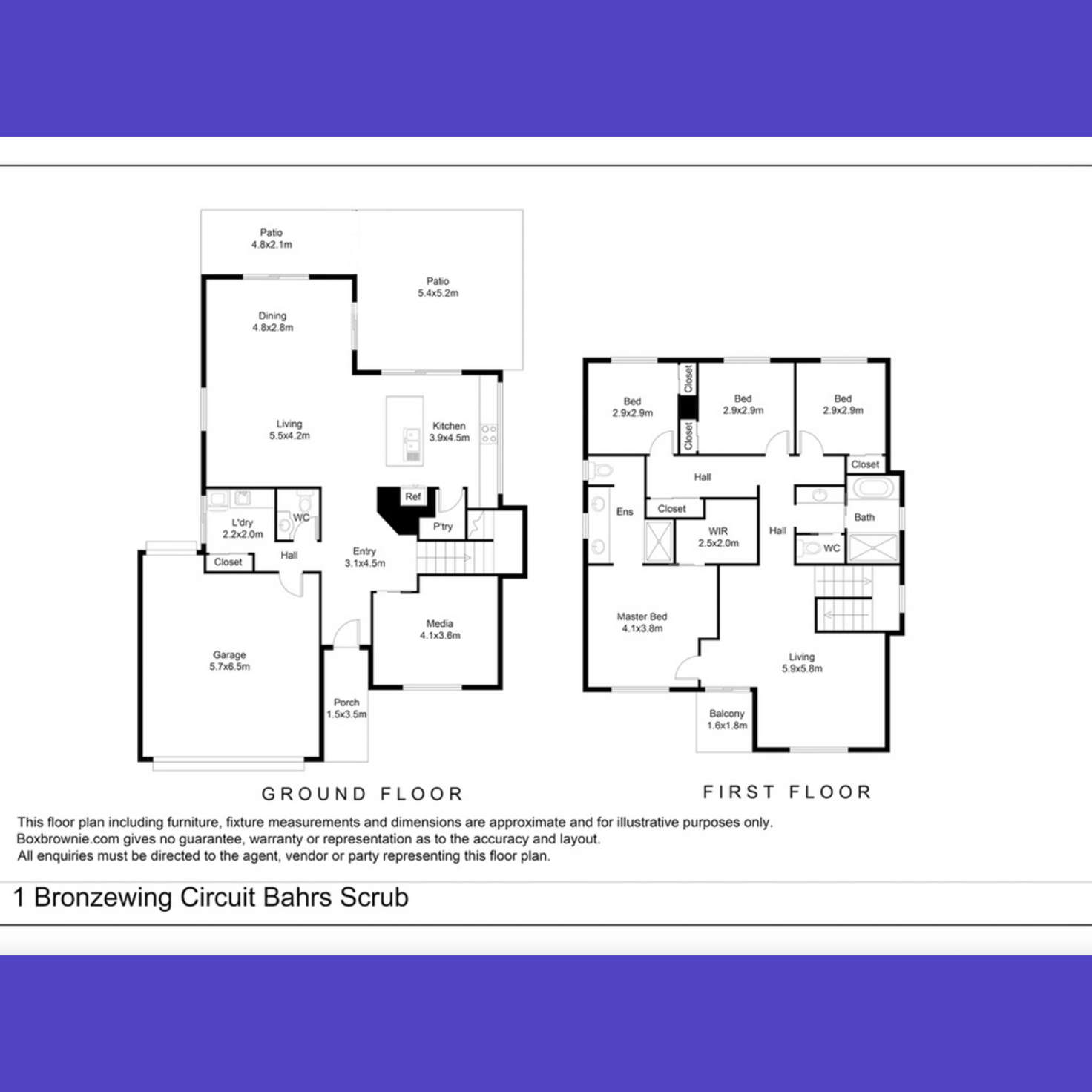 Floorplan of Homely house listing, 1 Bronzewing Circuit, Bahrs Scrub QLD 4207