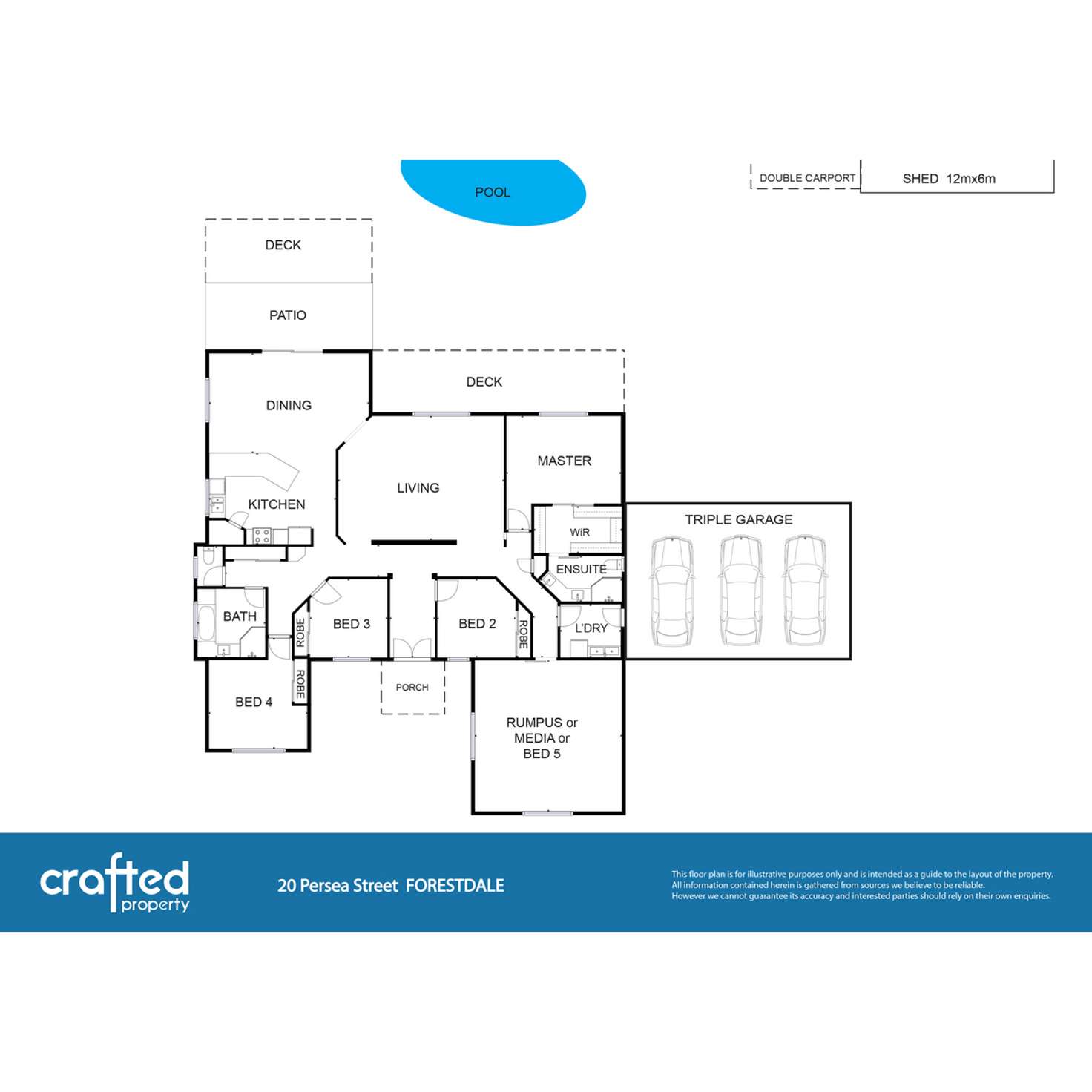 Floorplan of Homely house listing, 20 Persea Street, Forestdale QLD 4118