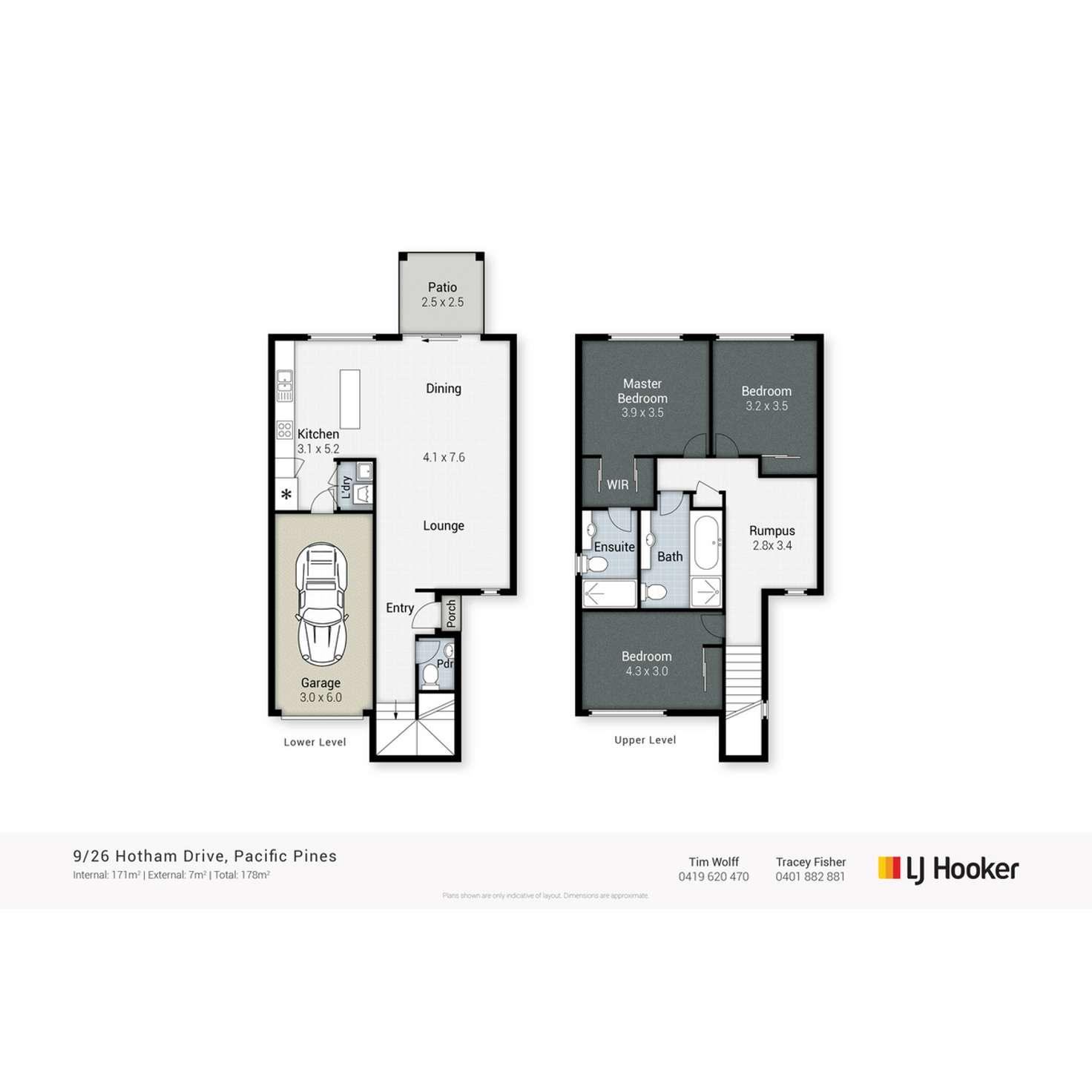 Floorplan of Homely townhouse listing, 9/26 Hotham Drive, Pacific Pines QLD 4211