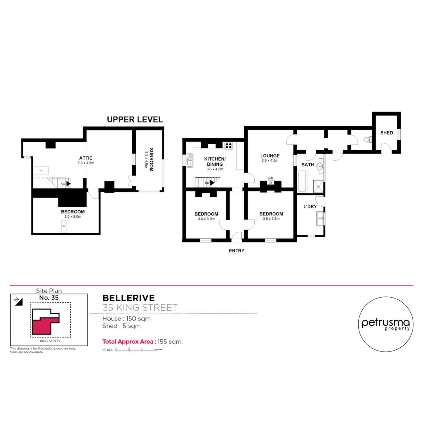 Floorplan of Homely villa listing, 35 King Street, Bellerive TAS 7018