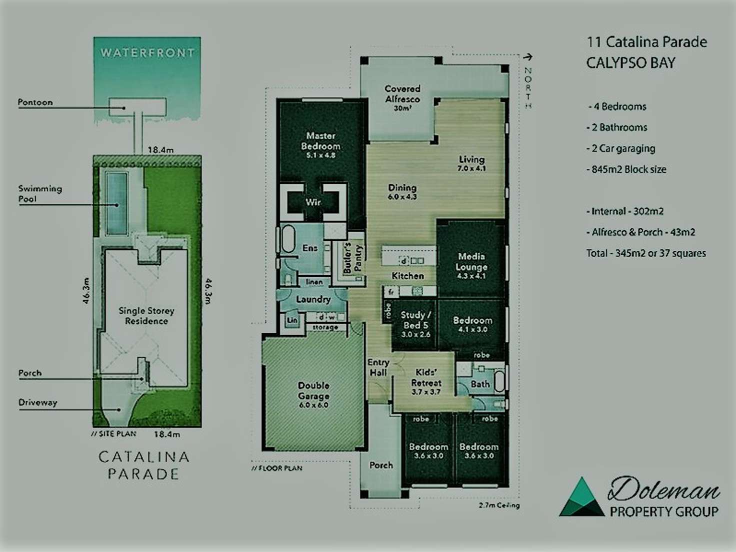 Floorplan of Homely house listing, 11 Catalina Parade, Jacobs Well QLD 4208