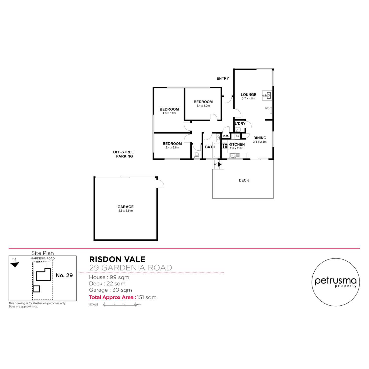 Floorplan of Homely house listing, 29 Gardenia Road, Risdon Vale TAS 7016