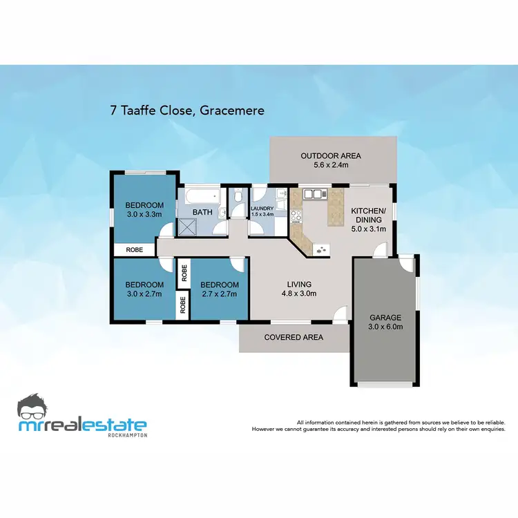 Floorplan of Homely house listing, 7 Taaffe Close, Gracemere QLD 4702