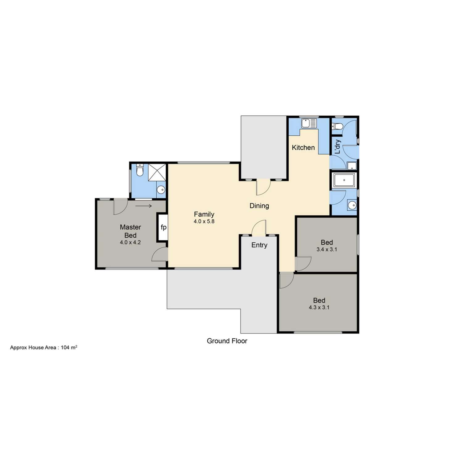 Floorplan of Homely house listing, 33 Parkmore Road, Rosebud VIC 3939