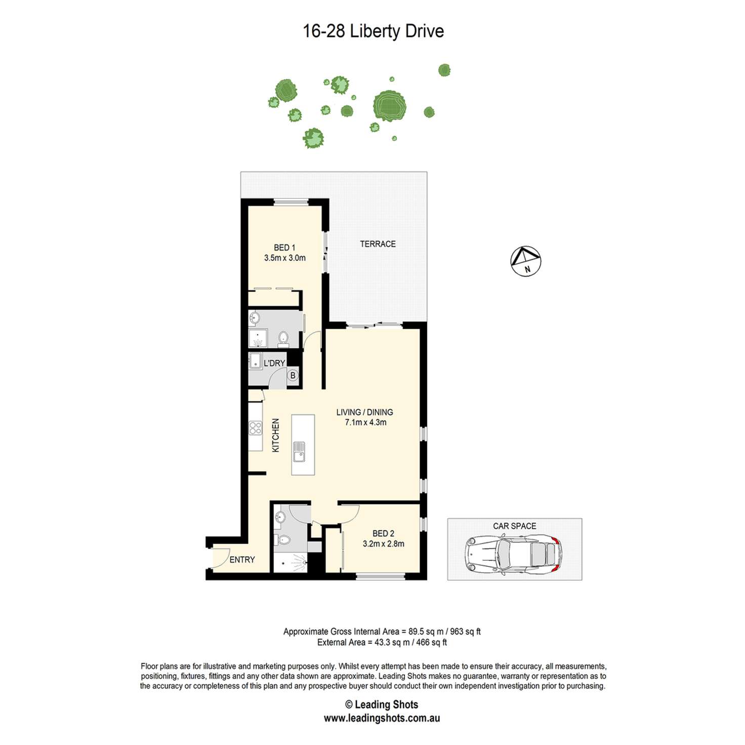 Floorplan of Homely unit listing, 16/28 Liberty Drive, Taigum QLD 4018